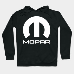 White Mopar Logo Hoodie